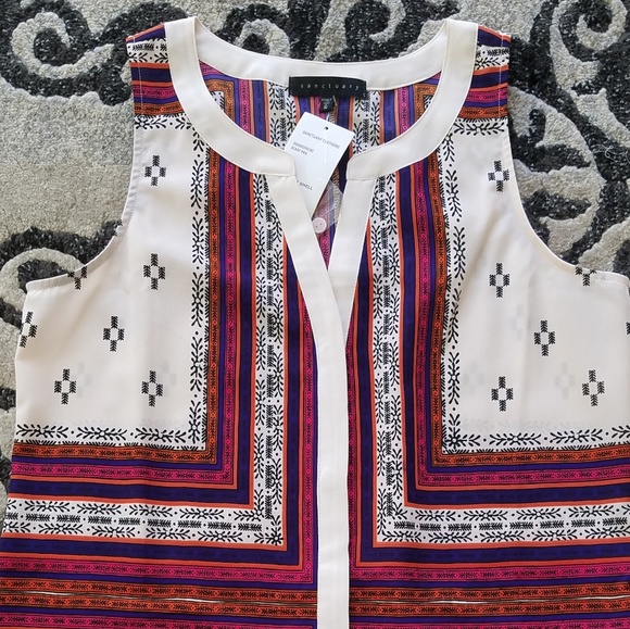NWT Sanctuary button down sleeveless tank.  Sz: M - Picture 2 of 6